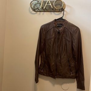 BROWN EXPRESS LEATHER JACKET